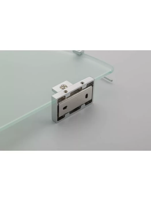 Полка Gappo G0721-1 настенная, угловая, стекло, латунь, хром