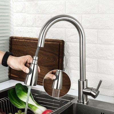 Смеситель для кухни с выдвижной лейкой Frap F60899-1
