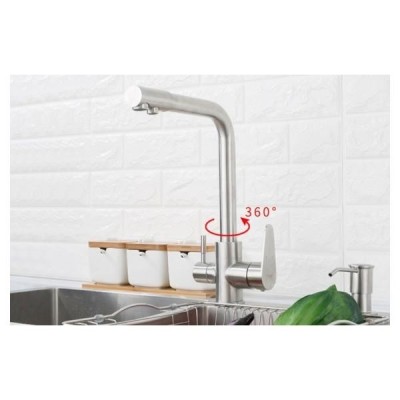 Смеситель для кухни с подключением к фильтру Frap F4348