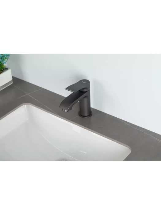 Смеситель Frap F1075-9, для раковины, латунь, покрытие PVD, графит