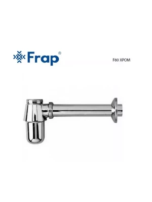 Сифон для раковины Frap F80, без выпуска, метал, хромированный