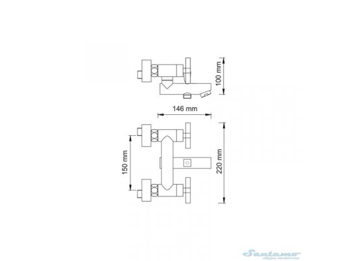 Смеситель для ванны Wasserkraft 7801