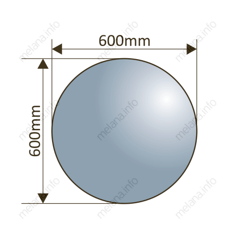 Зеркало MELANA-600 круглое (MLN-М001)
