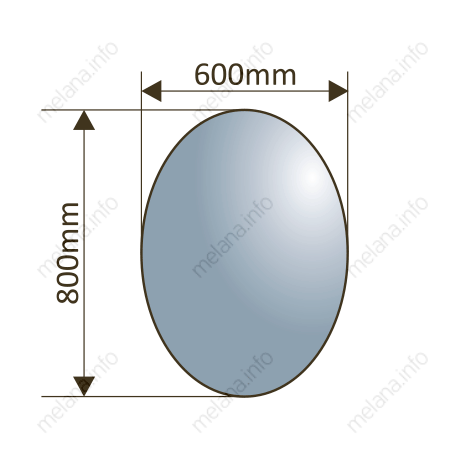 Зеркало MELANA-600 овальное (MLN-М002)