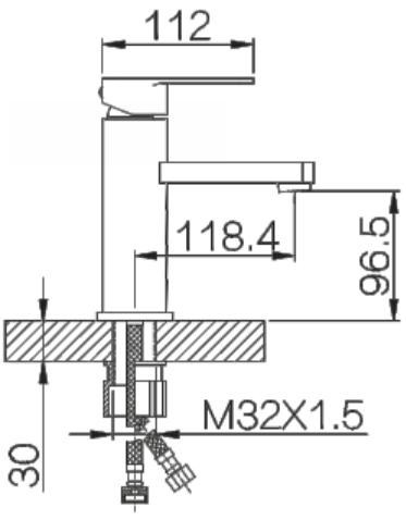 Смеситель для раковины Hansen H10001