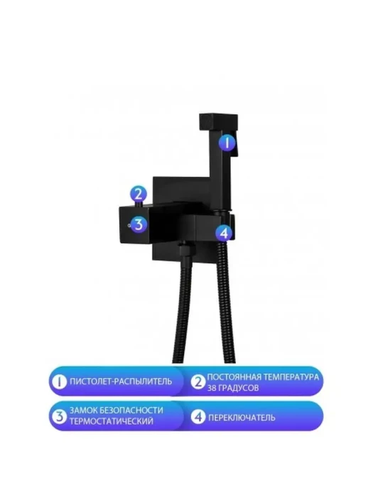 Гигиенический смеситель Gappo G7207-60 для биде, встраиваемый, с термостатом