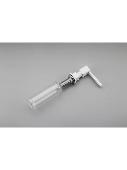 Дозатор для мыла Gappo G404, встраиваемый, латунь, пластик, белый