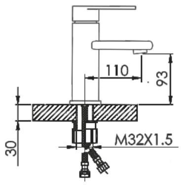 Смеситель для раковины Hansen H10002