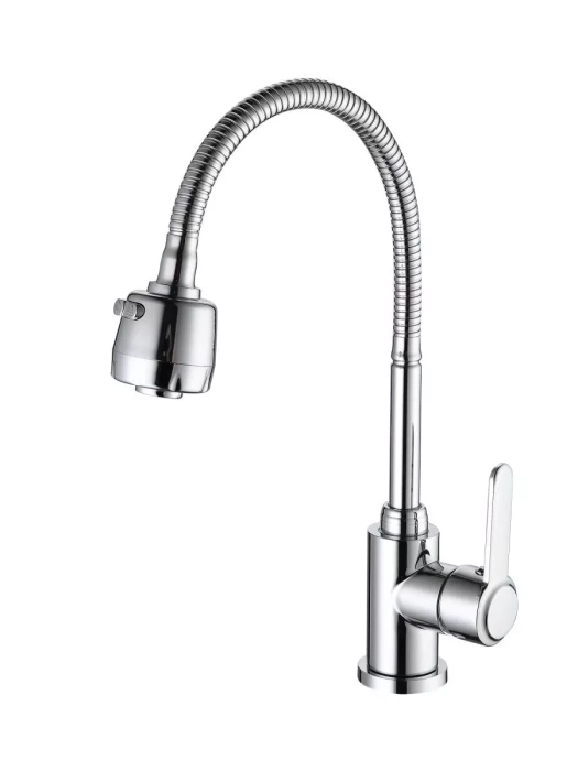 Смеситель для кухни Frud R42052-30, однорычажный, с гибким изливом, хром