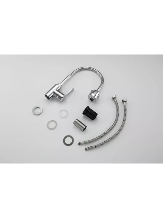 Смеситель для кухни Frud R42052-30, однорычажный, с гибким изливом, хром