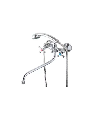 Смеситель для ванны  Frap F2619-2, двухвентильный, латунь, хром