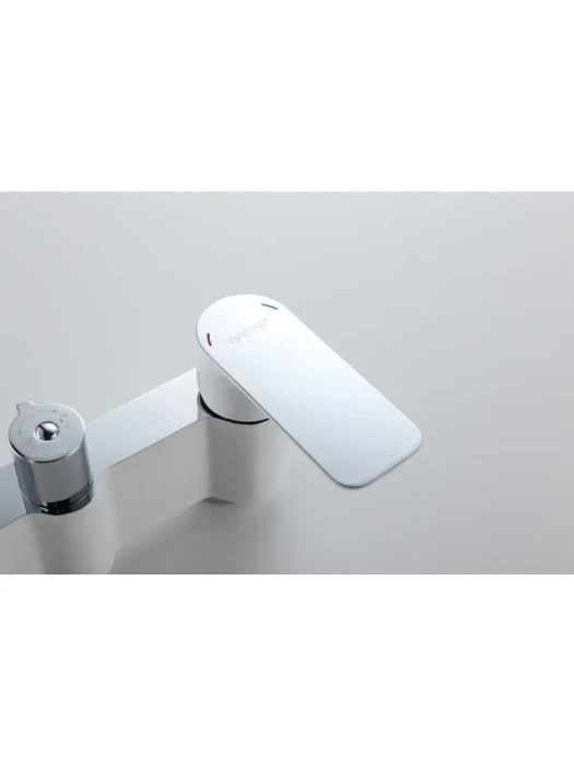 Душевая система Gappo G2448 с тропическим душем, настенный, латунь, белый, хром