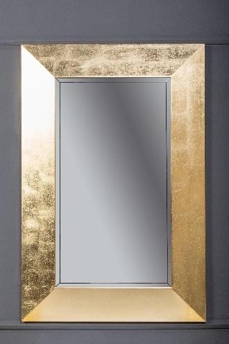 Зеркало Chelsea 800х1200 поталь золото с подсветкой ВЫПУКЛОЕ