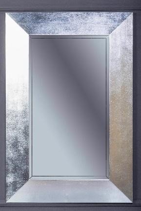 Зеркало Chelsea 800х1200 поталь серебро с подсветкой ВЫПУКЛОЕ
