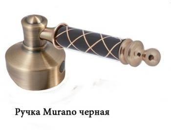 Смеситель для душа Vogue бронза Murano, черное_Комплект
