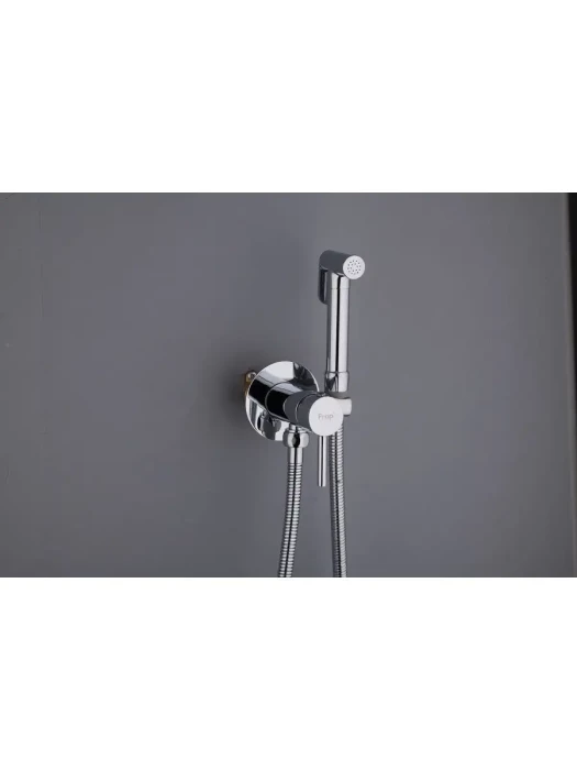 Смеситель Frap F7505-2 с гигиеническим душем, латунь, встраиваемый, аэратор, 86 мм