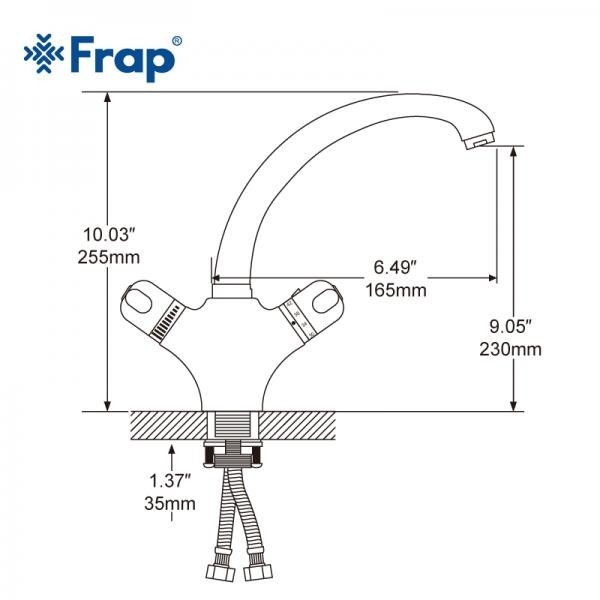 Смеситель для раковины термостатический Frap F1051