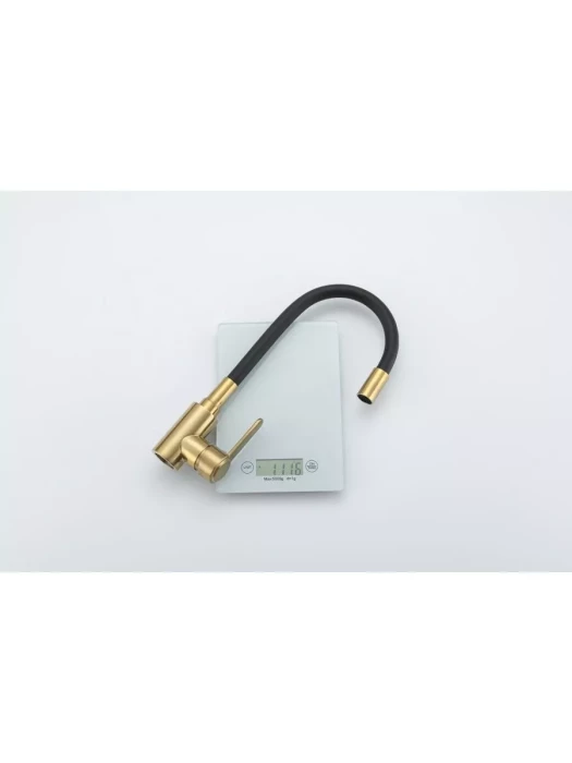 Смеситель для кухни с гибким изливом Frud R42052-33, гибкий излив, черный