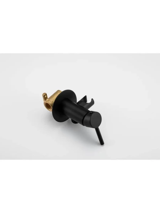 Смеситель Frap F7505-6 с гигиеническим душем, черный, матовый, 120 см