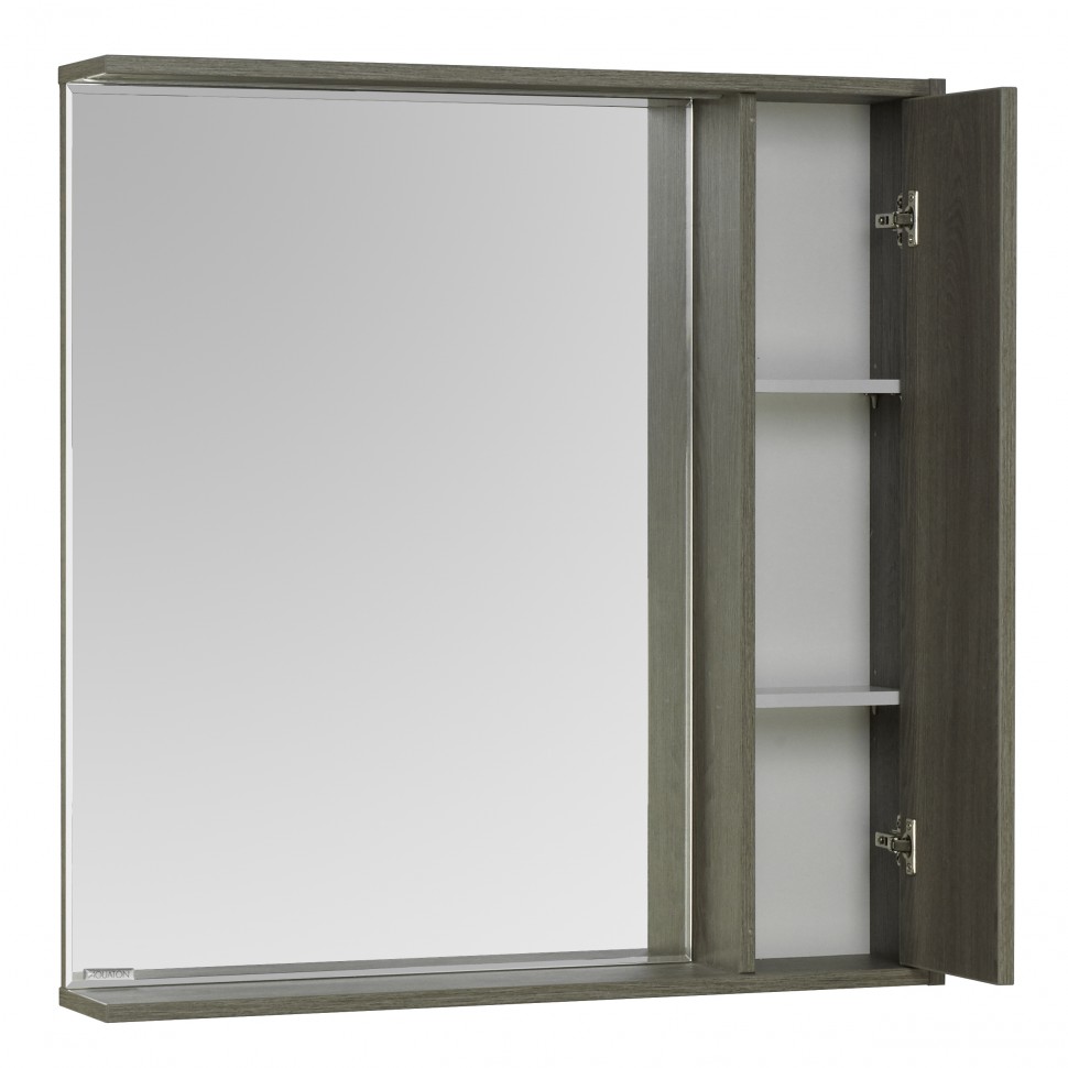 Зеркальный шкаф Aquaton Стоун 80 грецкий орех (1A228302SXC80)