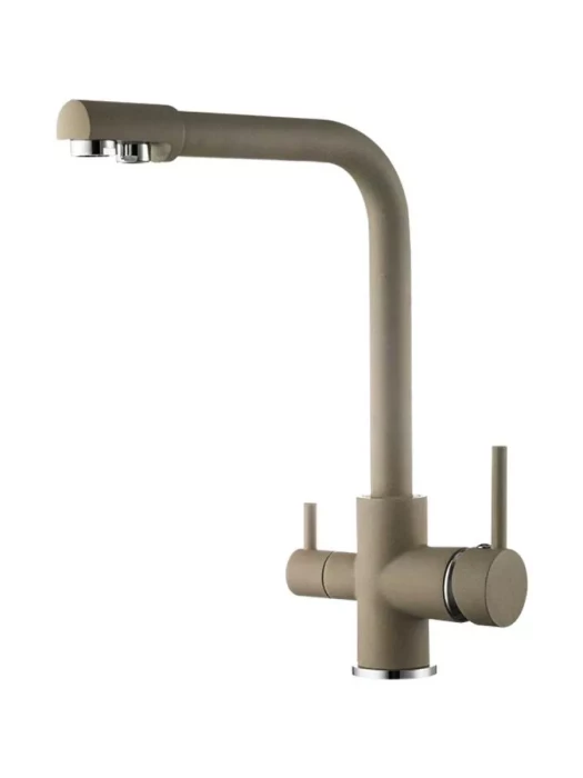 Смеситель Frud  R43053-20, для кухни, фильтрация воды, матовый, бежевый