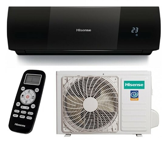 Настенный кондиционер черного цвета Hisense AS-09UR4SYDDEIB15