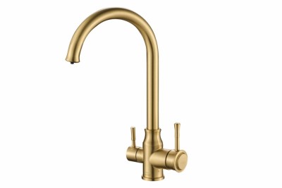 Смеситель для кухни ZORG Steel Hammer (SH 763 INOX BRONZE PVD)