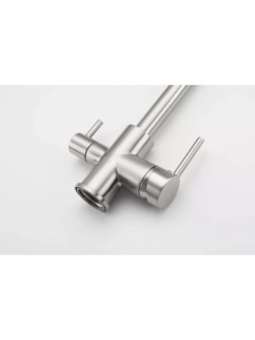 Смеситель для кухни FRUD R43053-5, поворотный излив, сатиновый
