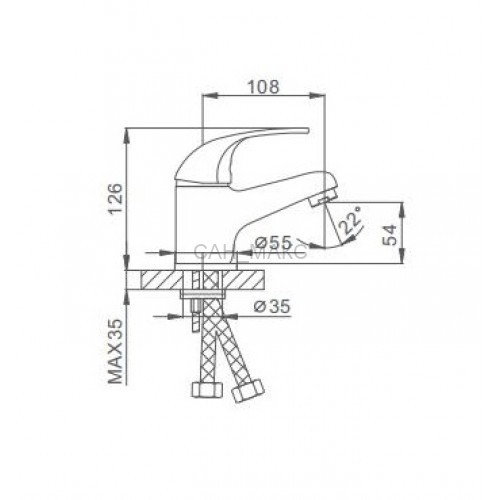Смеситель для раковины Frap F1002-B