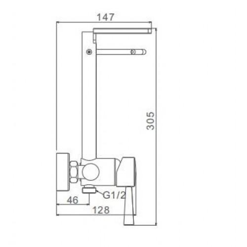 Смеситель гигиенический Frap F7515