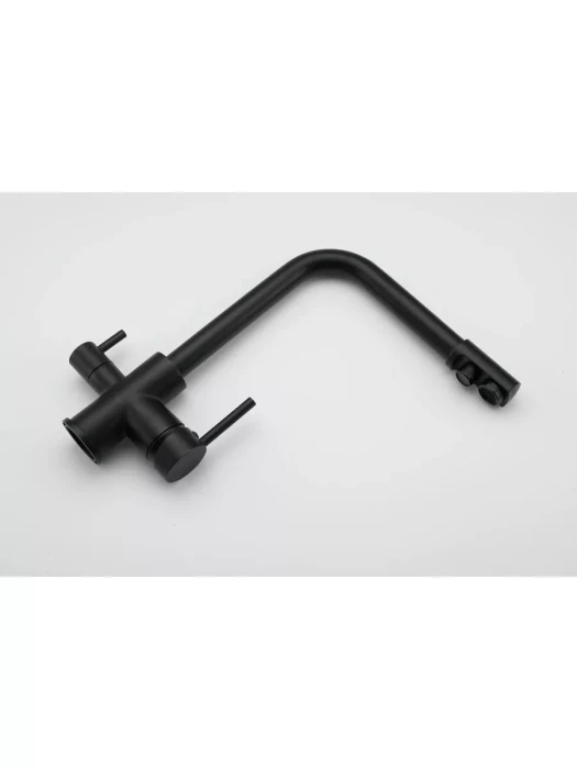 Смеситель Frud  R43053-7, для кухни, фильтрация воды, матовый, черный