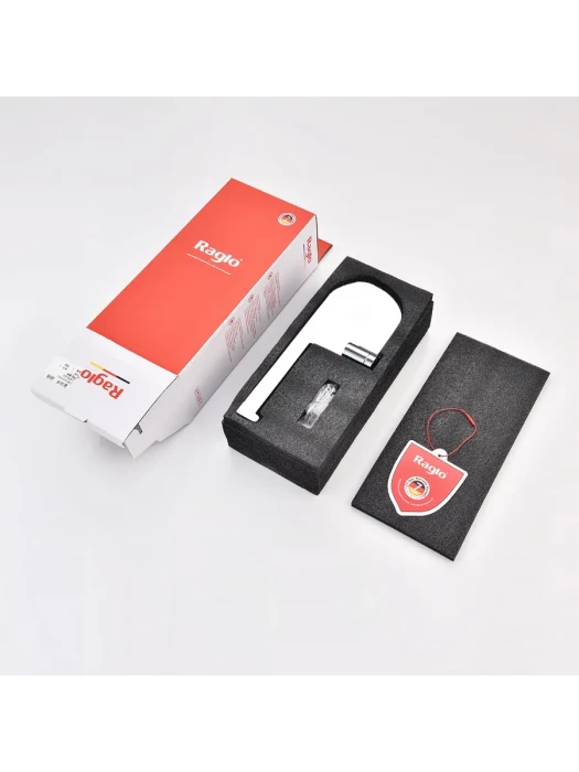 Держатель для туалетной бумаги Raglo R300.03 с полочкой, нержавеющая сталь, хром