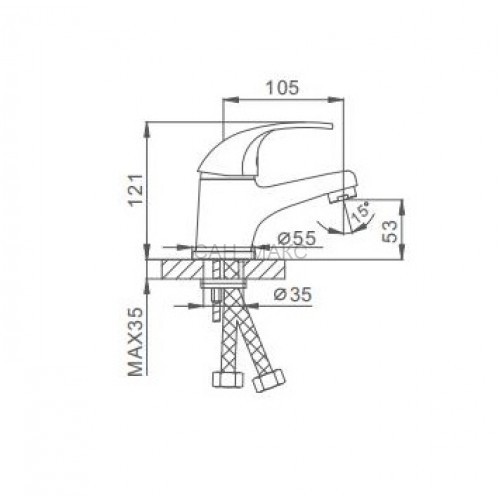 Смеситель для раковины Frap F1003