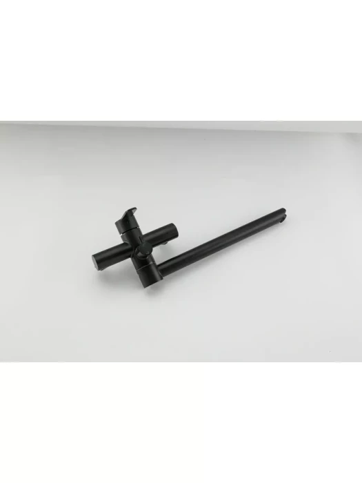 Смеситель для ванны Frap F22801-6 с поворотным изливом, чёрный
