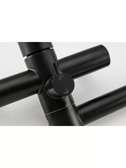 Смеситель для ванны Frap F22801-6 с поворотным изливом, чёрный