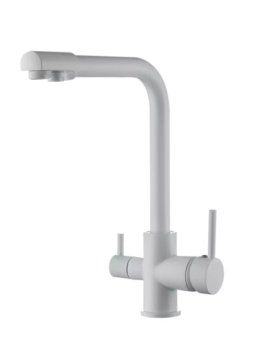 Смеситель Frud  R43053-8, для кухни, фильтрация воды, матовый, белый