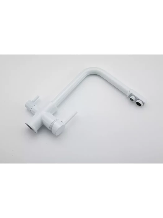 Смеситель Frud  R43053-8, для кухни, фильтрация воды, матовый, белый