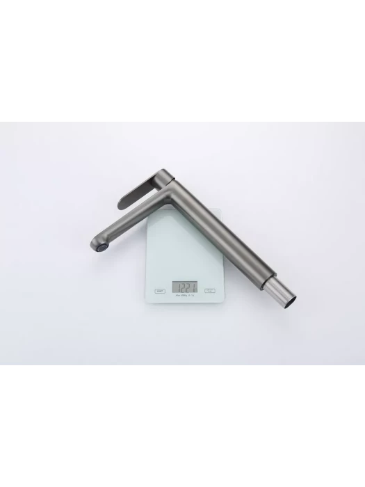 Смеситель Splenka S222.15.09, для раковины, высокий, графитовый, латунь