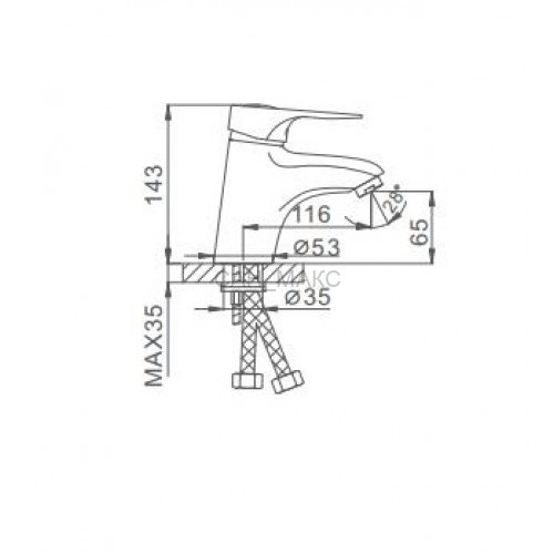 Смеситель для раковины Frap F1004