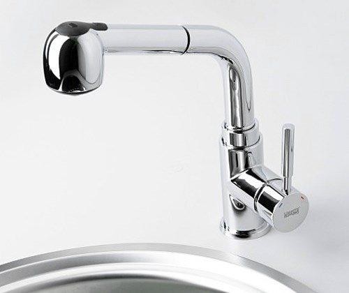 Смеситель для кухни с выдвижной лейкой Wasserkraft 4166