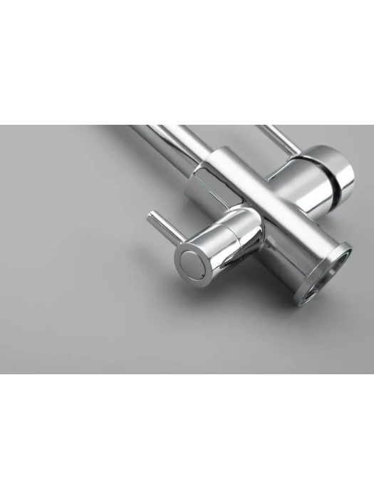 Смеситель Frud R43054, для кухни, со встроенным фильтром (краном) под питьевую воду, хром