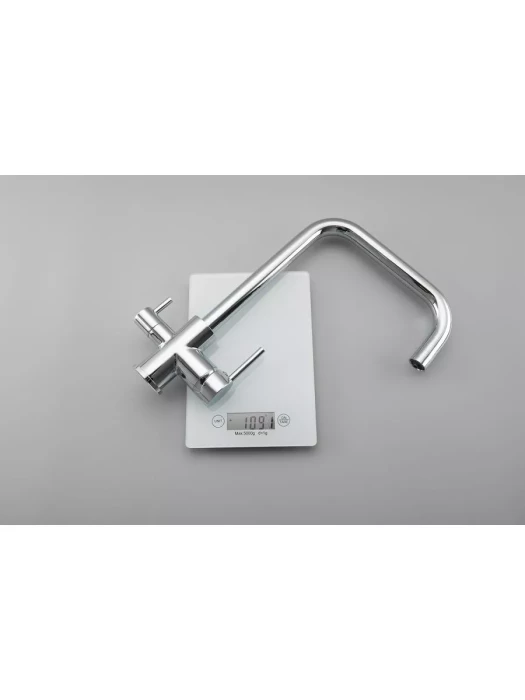 Смеситель Frud R43054, для кухни, со встроенным фильтром (краном) под питьевую воду, хром