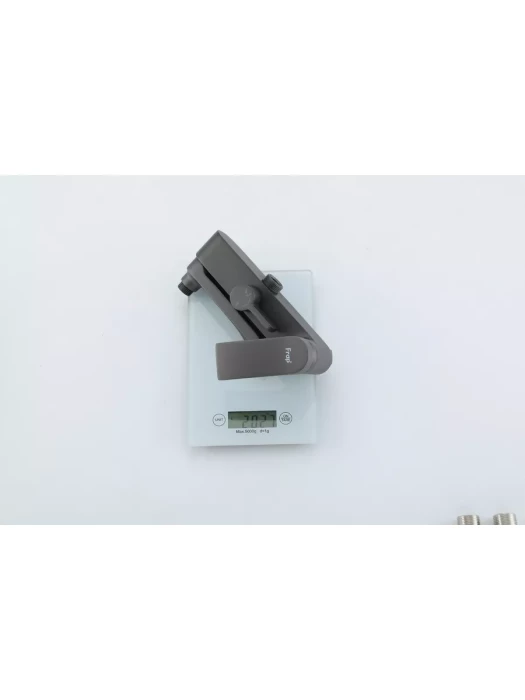 Душевая система F2475-9, поворотный излив, латунь, цвет оружейная сталь