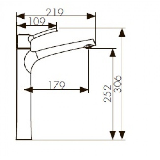 Смеситель для раковины  KAISER Stick (49133)