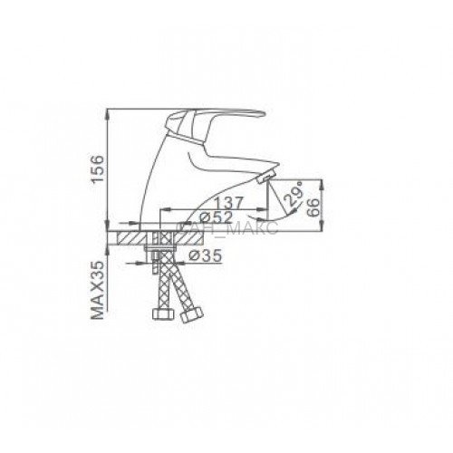 Смеситель для раковины Frap F1005