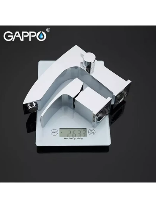 Смеситель для ванны с душевой лейкой Gappo G1107 хром