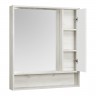 Зеркальный шкаф Aquaton Флай 80 белый, дуб крафт (1A237702FAX10)