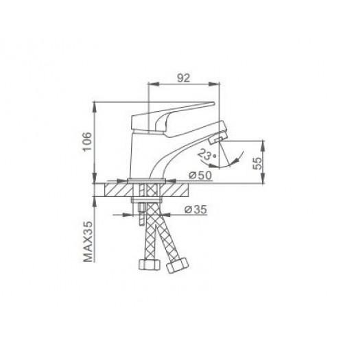 Смеситель для раковины Frap F1013