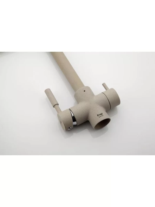 Смеситель Frap F4352-20, для кухни, со встроенным фильтром (краном) под питьевую воду, бежевый