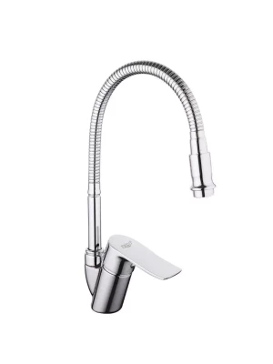 Смеситель Frud R43101, для кухни, с гибким изливом, аэратор, хром